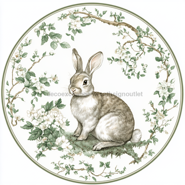 Easter Rabbit Sign, DCO-13317, Sign For Wreath, 10
